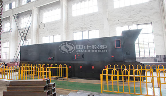 紡織業(yè)15噸DZL系列燃生物質三鍋筒蒸汽鍋爐項目